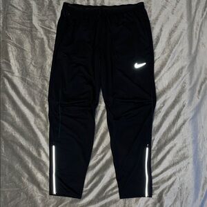 Nike Running Pants Mens XL Phenom Elite Knit Black zip back pocket cuffs  DQ4740